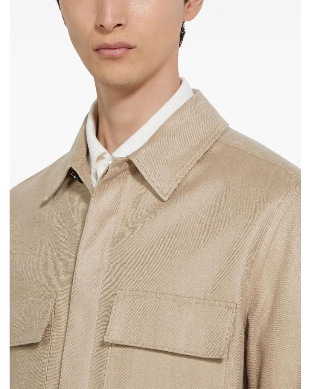 Zegna Natural Linen Shirt for men