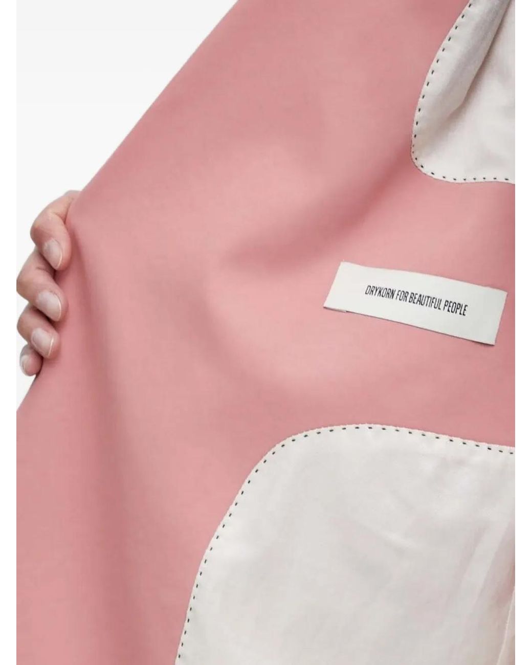 Drykorn Pink Open-Front Blazer