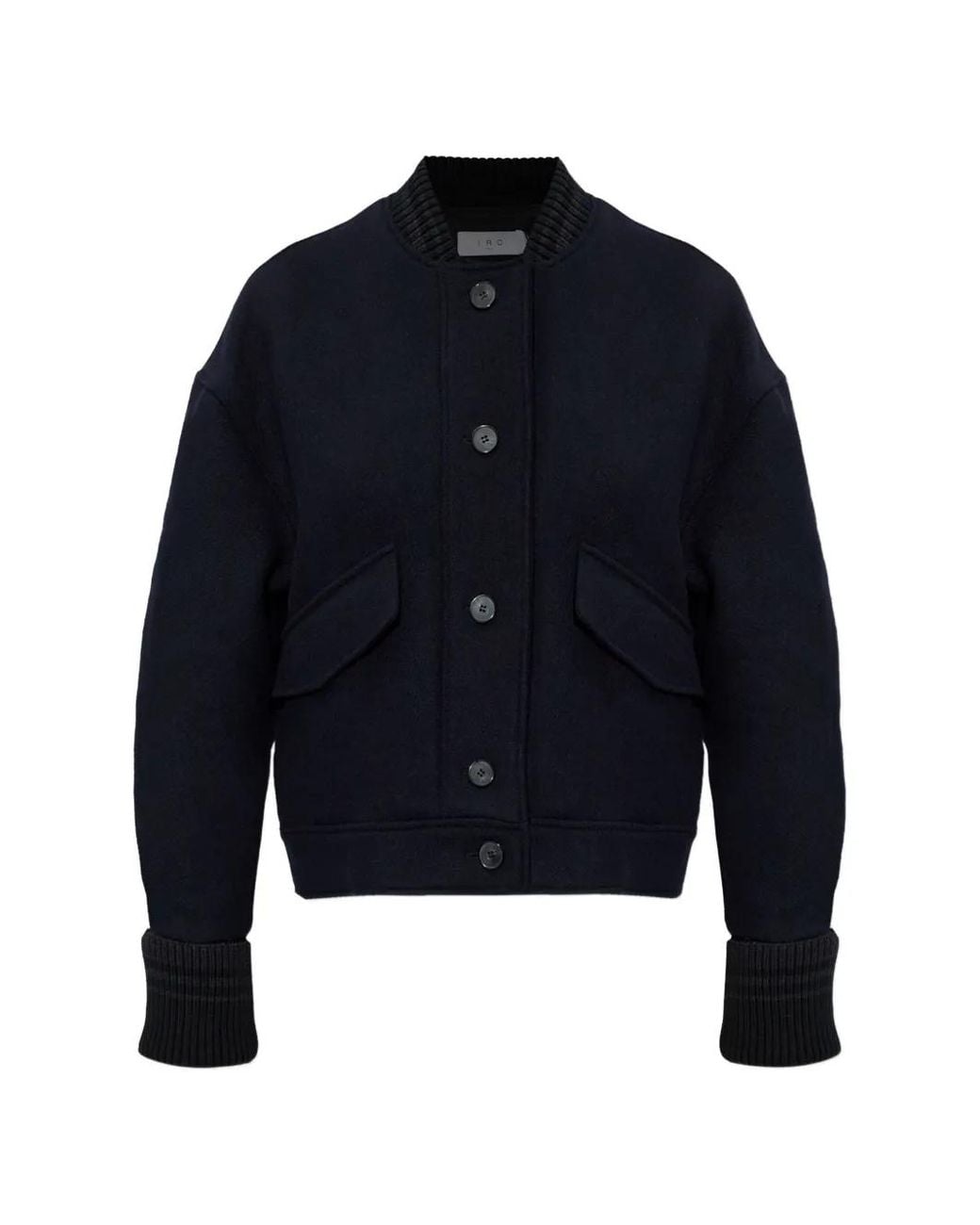 IRO Blue Isatis Jacke Mit Klappentasche