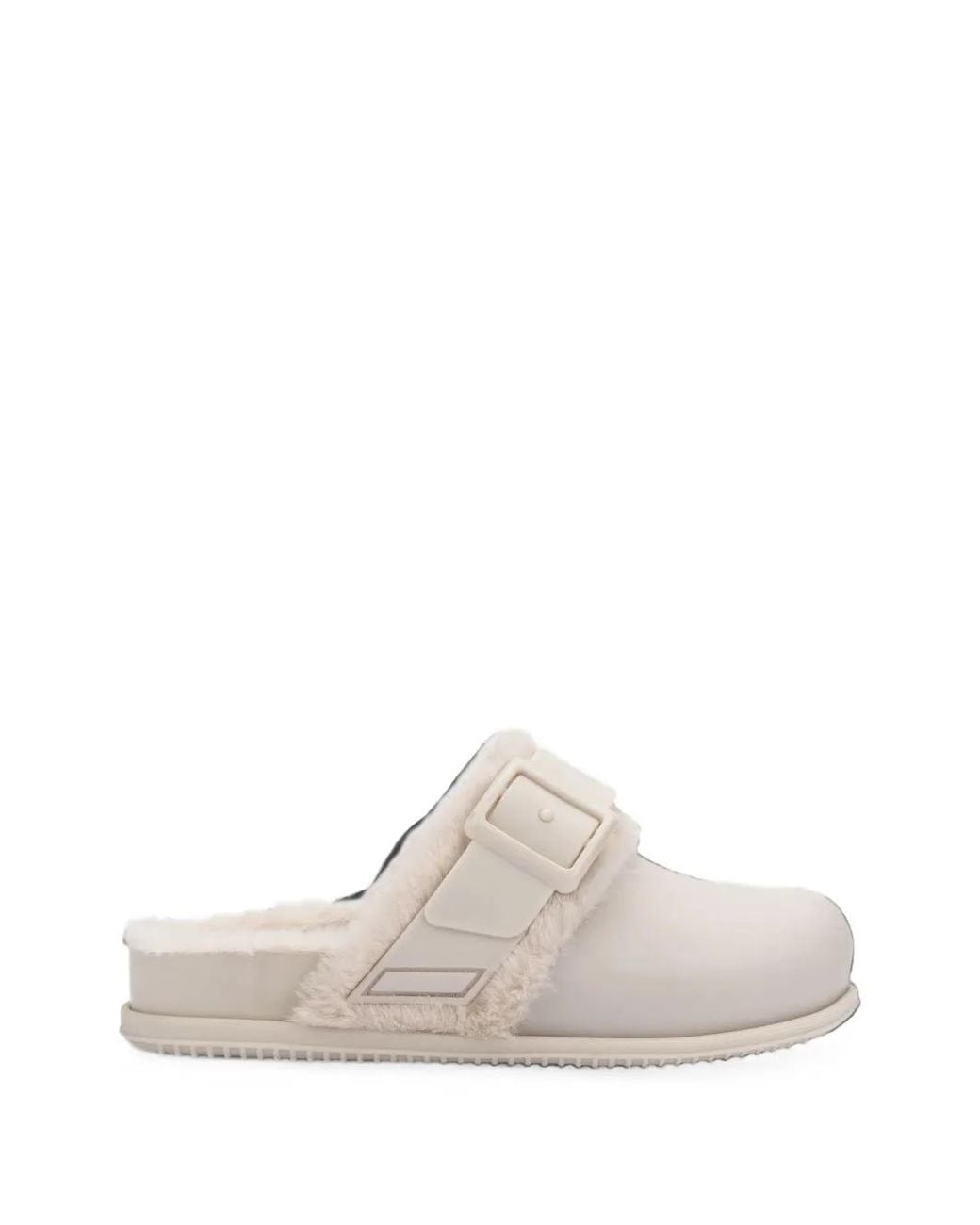 Melissa White Mules Cosy Warm