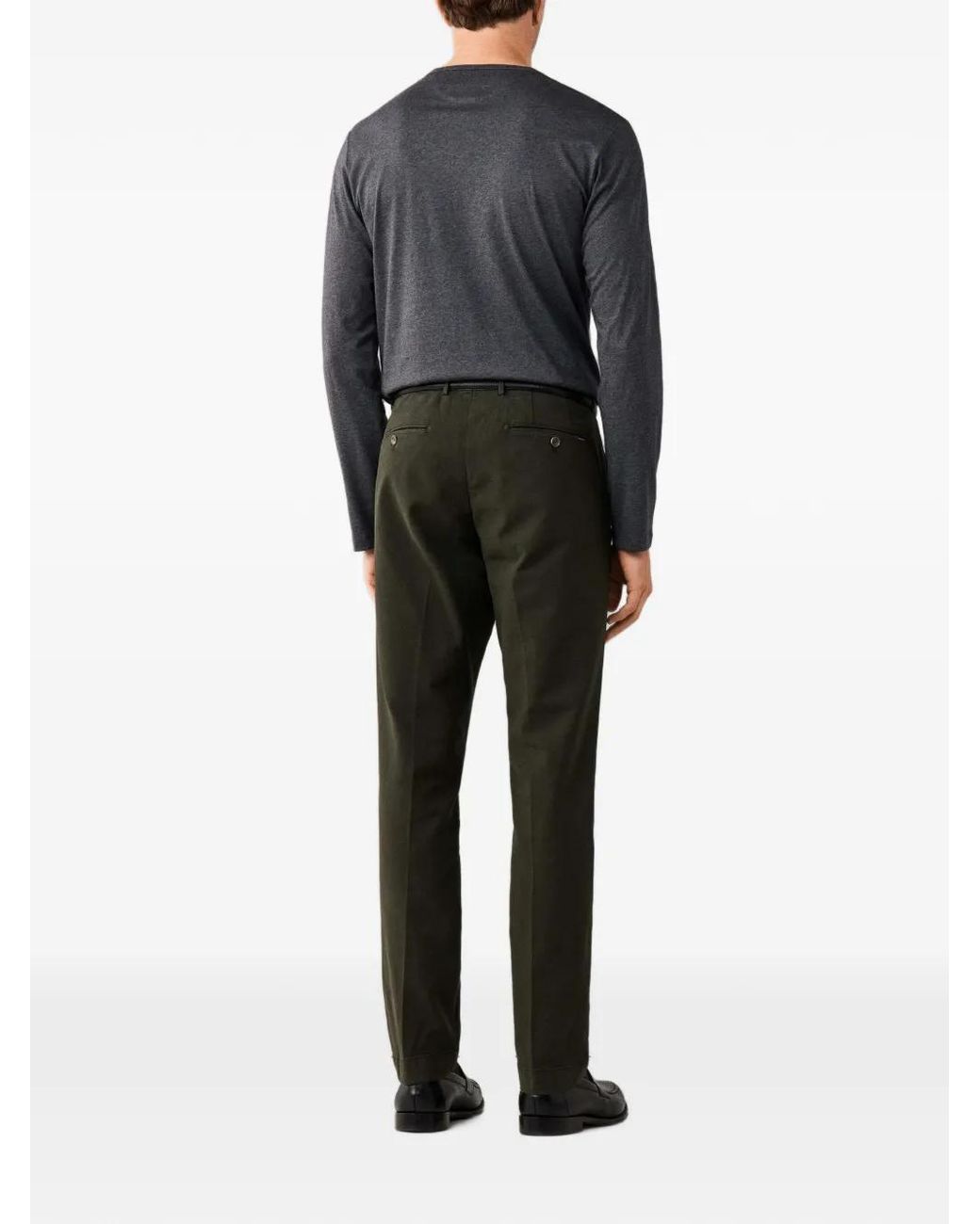 Pantaloni Kensington Devon di Hackett in Black da Uomo