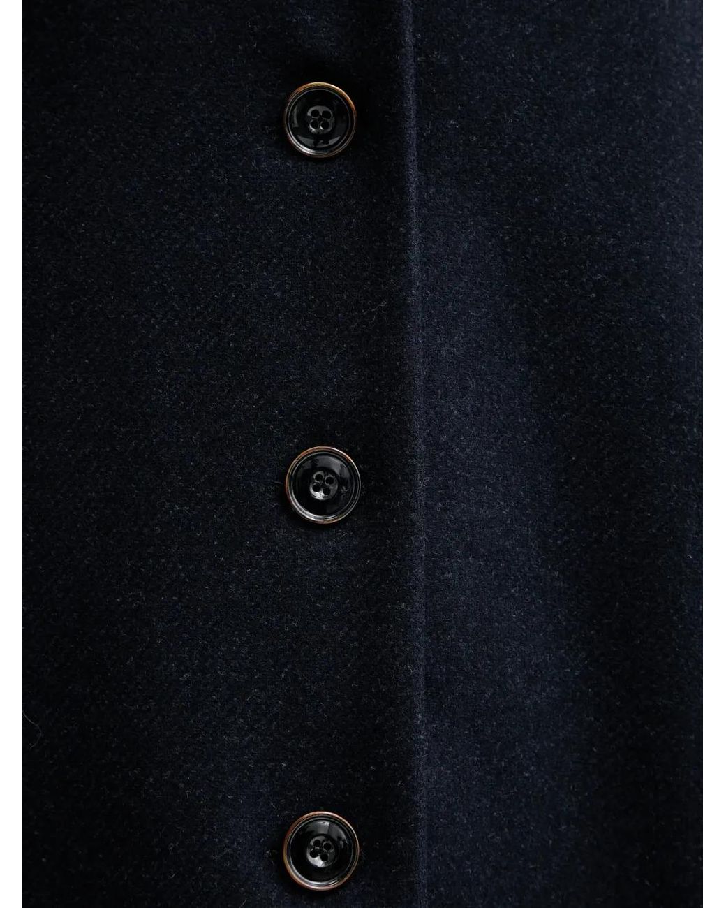 Sessun Blue Single-Breasted Oversized Coat