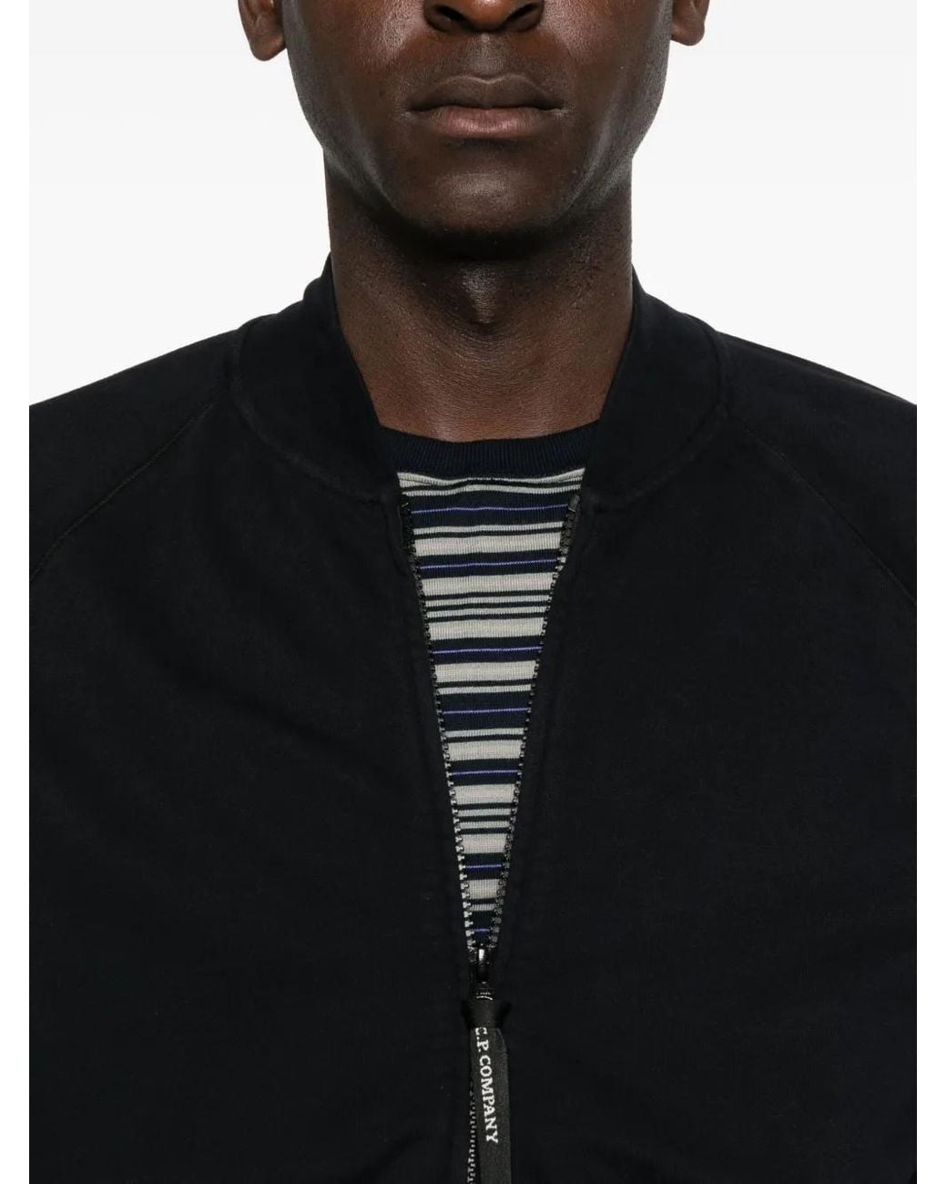 C P Company Black C.P.Company Lens-Pocket Bomber Jacket for men