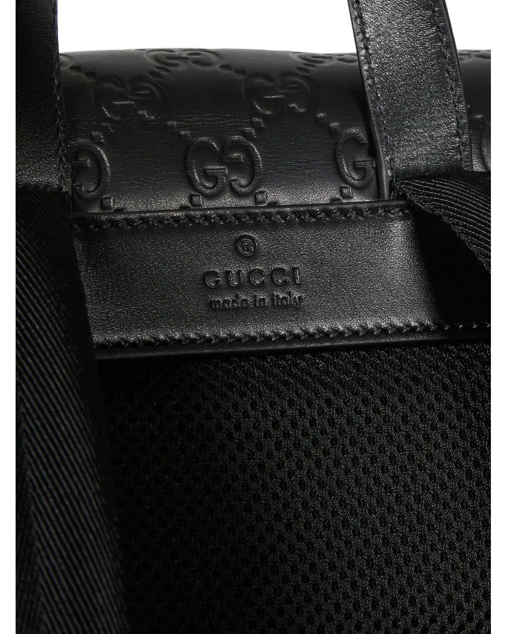 メンズ Gucci Ggエンブレム バックパック M Black