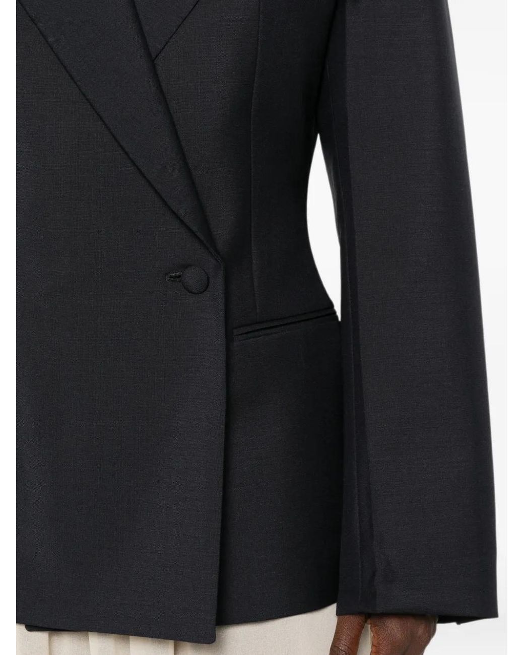 Rohe Blazer Met Dubbele Rij Knopen in het Black