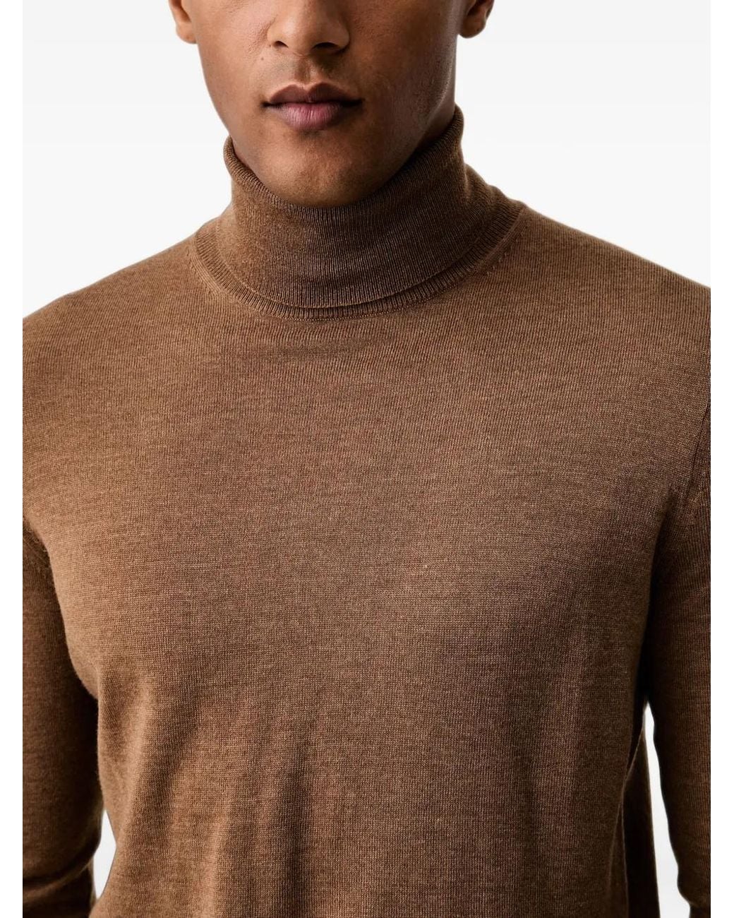 Joop! Gestrickter Rollkragenpullover in Black für Herren