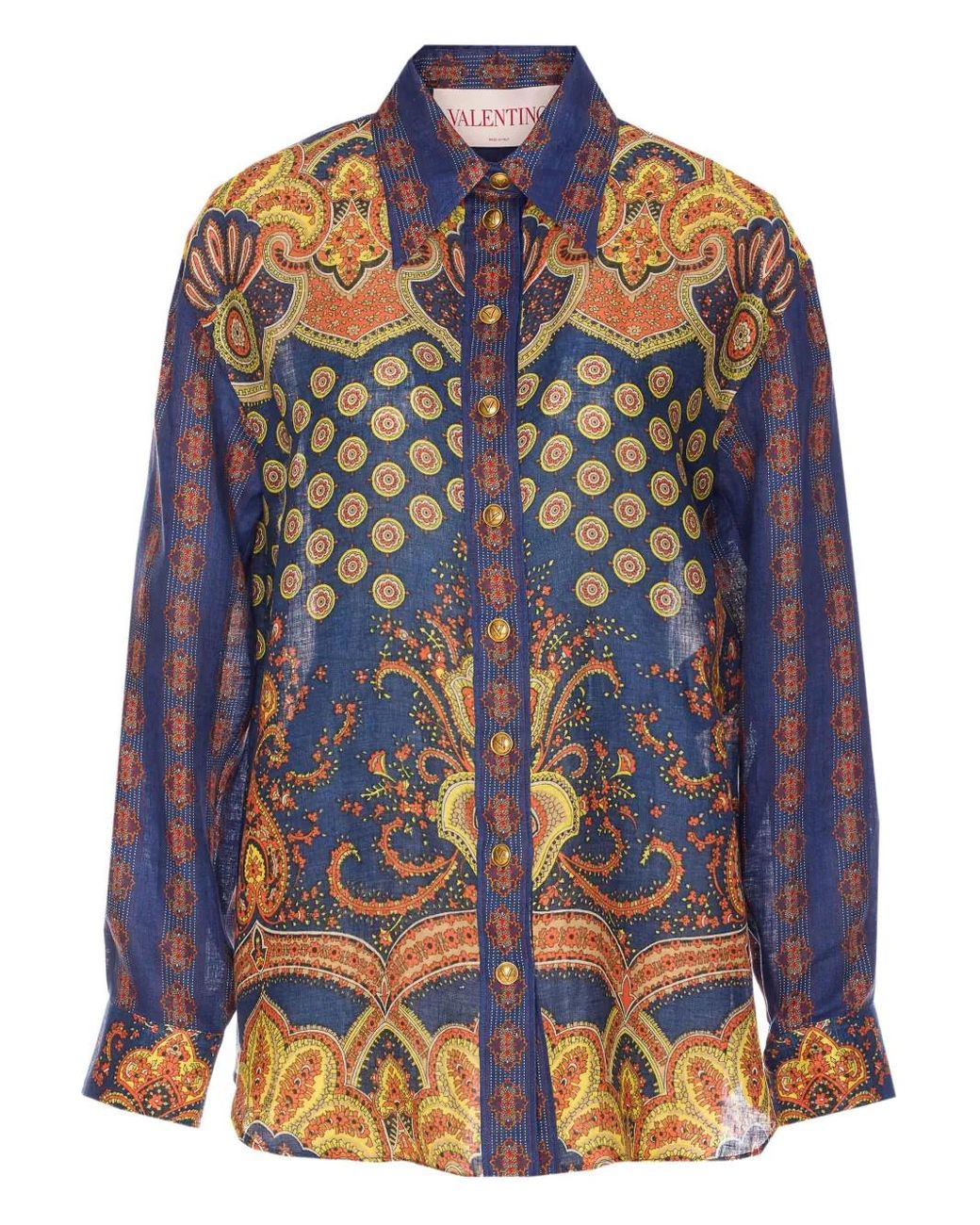 【関税込み】Valentino Garavani 'Voyage Imaginaire' shirt Valentino Garavani Medaglioni Voyage Imaginaire Shirt in