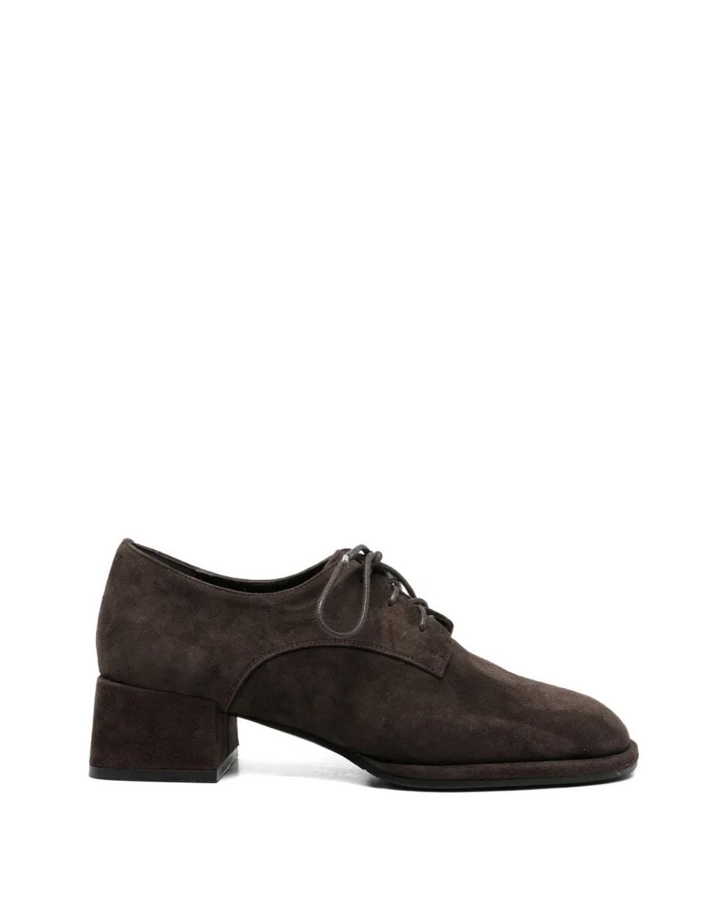 ADRIANNA FERETTI Black Suede Derby Shoes