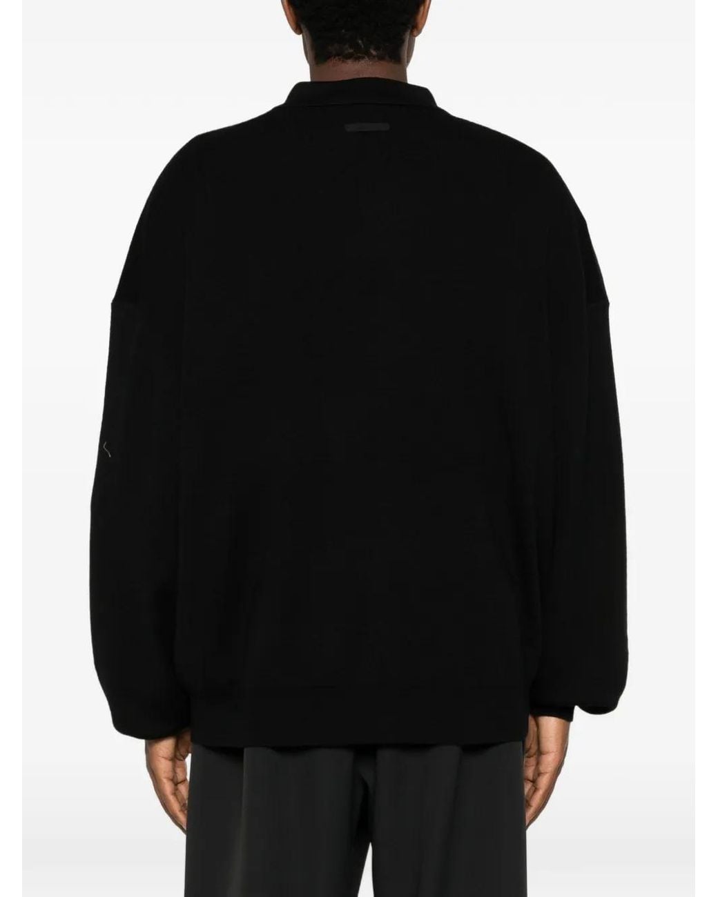 Fear Of God Black Polo Signature 90S À Logo Brodé for men