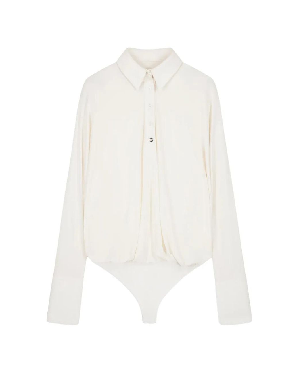 Coperni White Draped Boxy Body