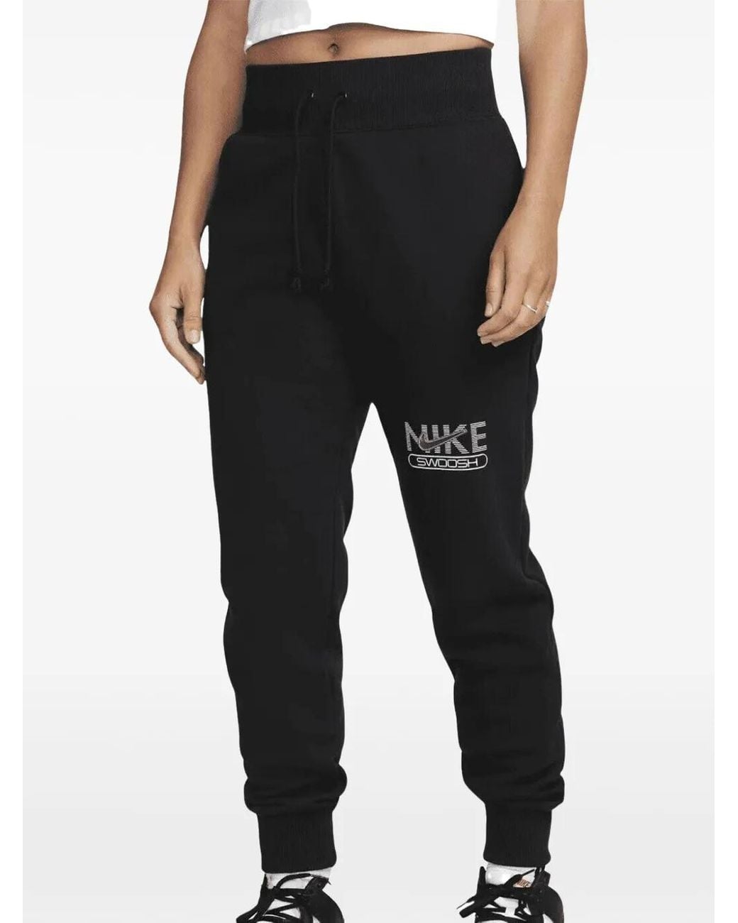 Nike Black Swoosh Track Trousers