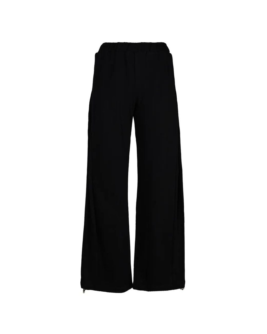 Deiji Studios Black Elasticated-Waistband Track Pants