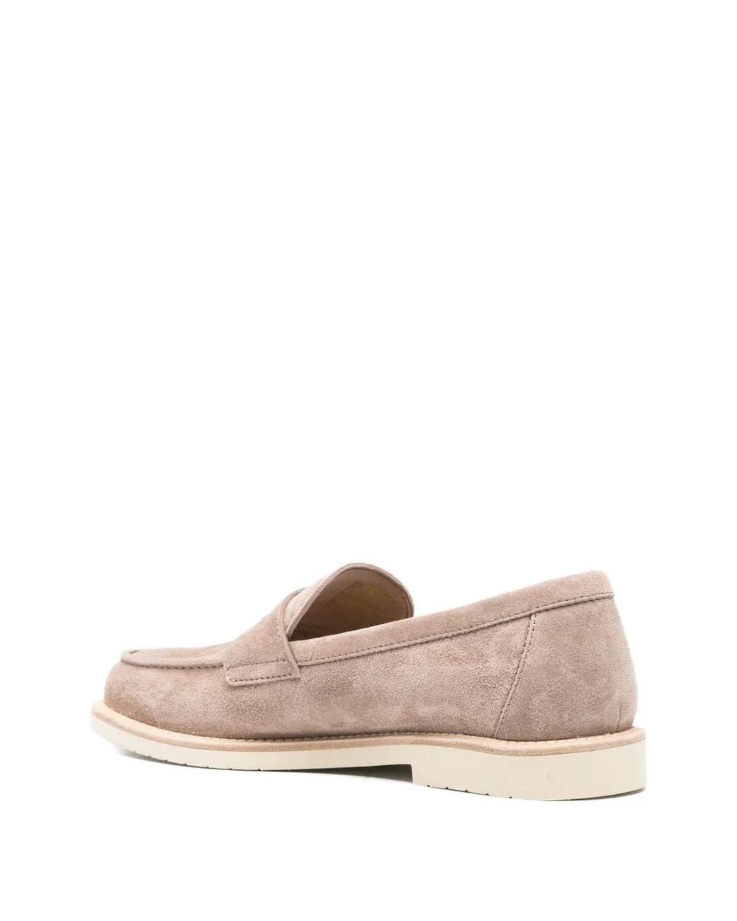 Brunello Cucinelli Pink Classic Suede Loafer for men