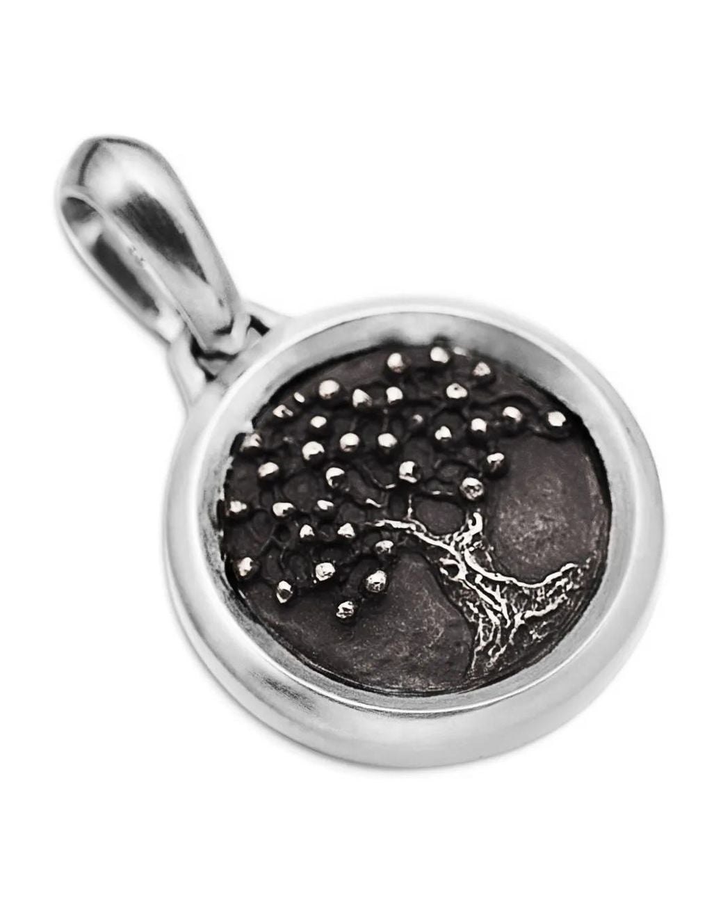 David Yurman Multicolor Sterling Tree Of Life Amulet (22.8Mm) for men