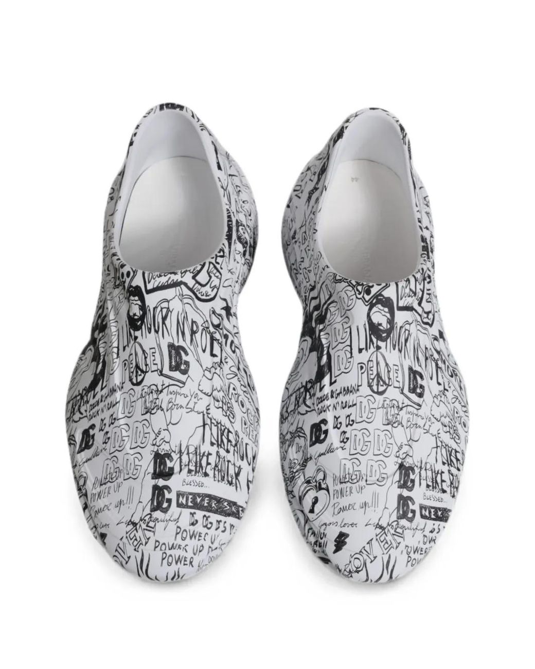 Dolce & Gabbana White Graffiti Daymaster Sneakers for men