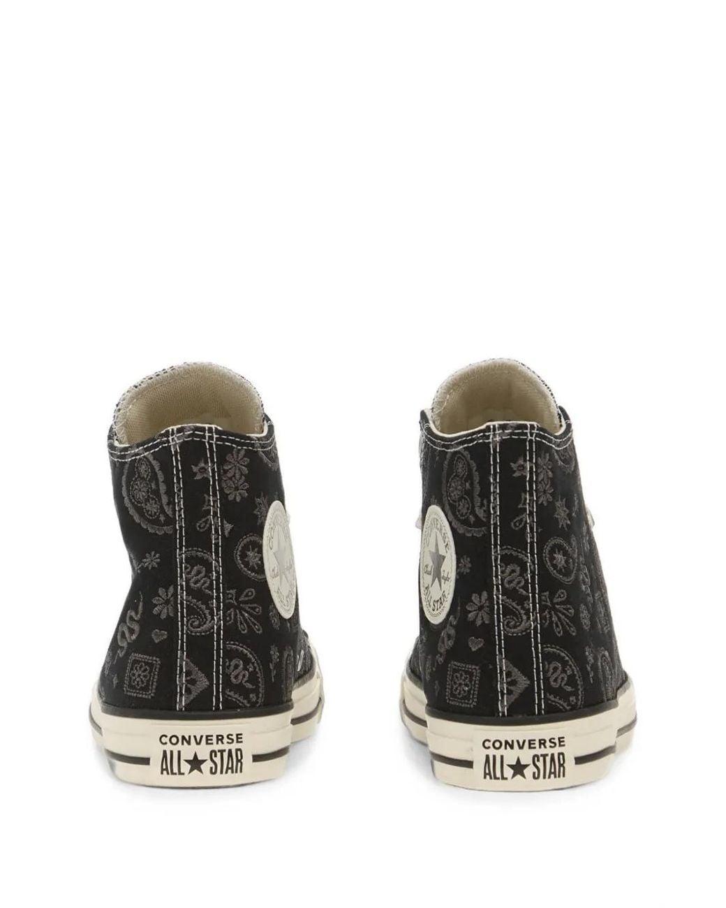 Converse Black Baskets Chuck Taylor All Star À Motif Cachemire