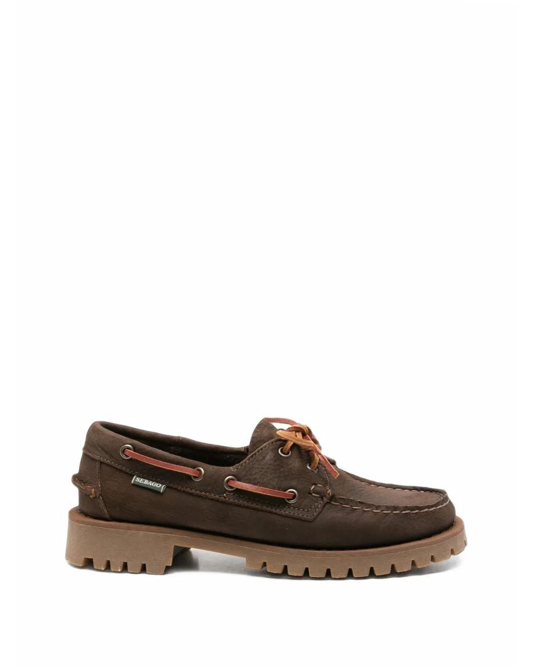 Sebago Brown Ranger Lug-Sole Boat Shoes