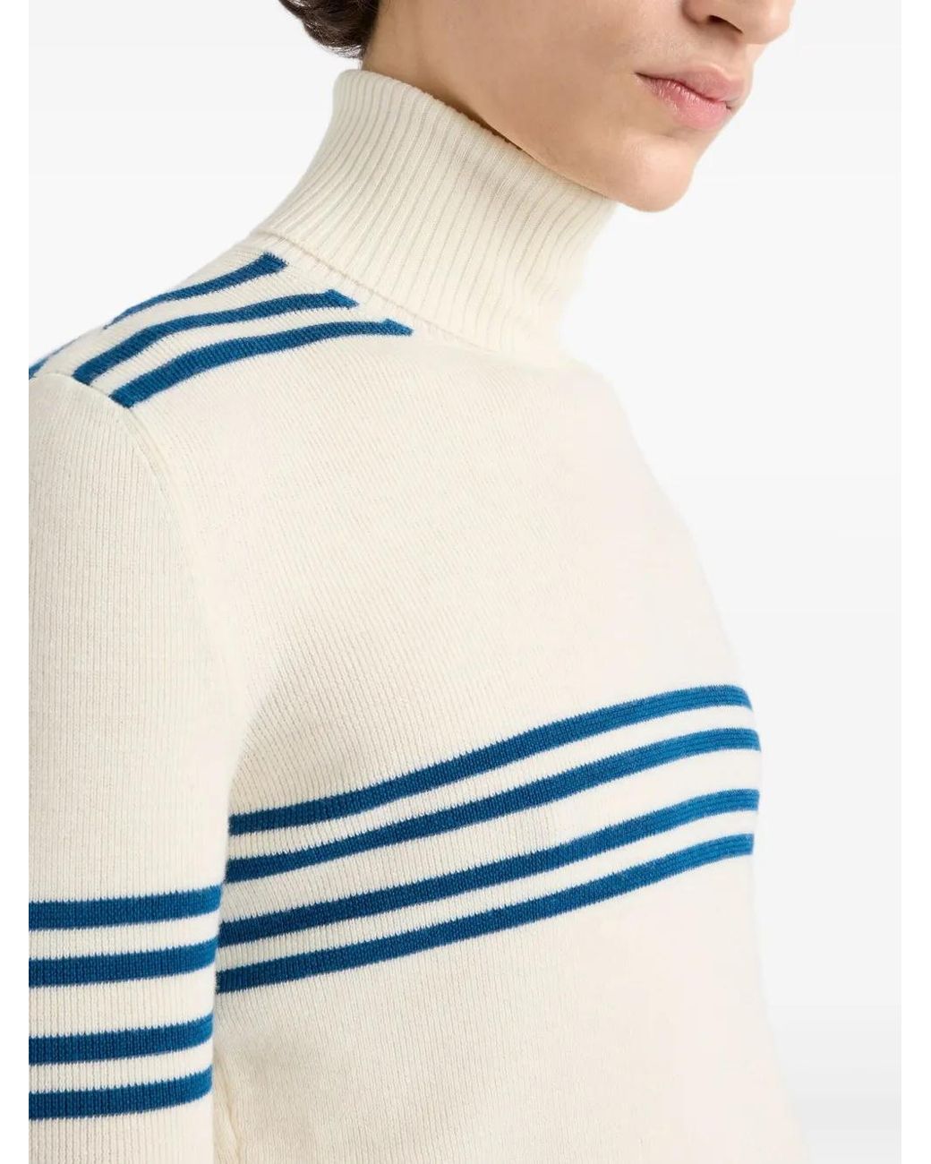Prada Klassischer Pullover in White für Herren