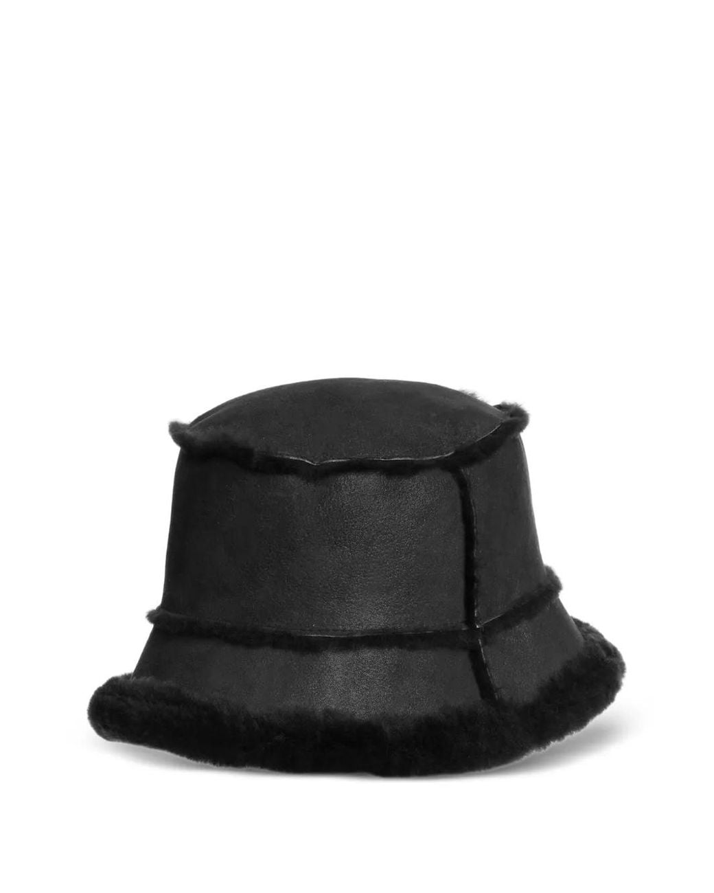 Parajumpers Black Lyllis Shearling Bucket Hat