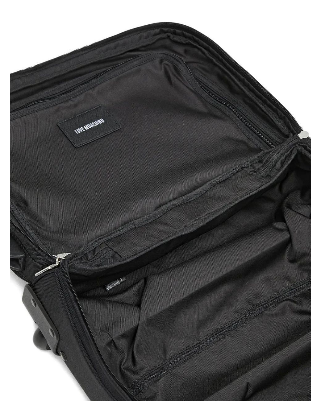Love Moschino Black Buckle Trolley Case