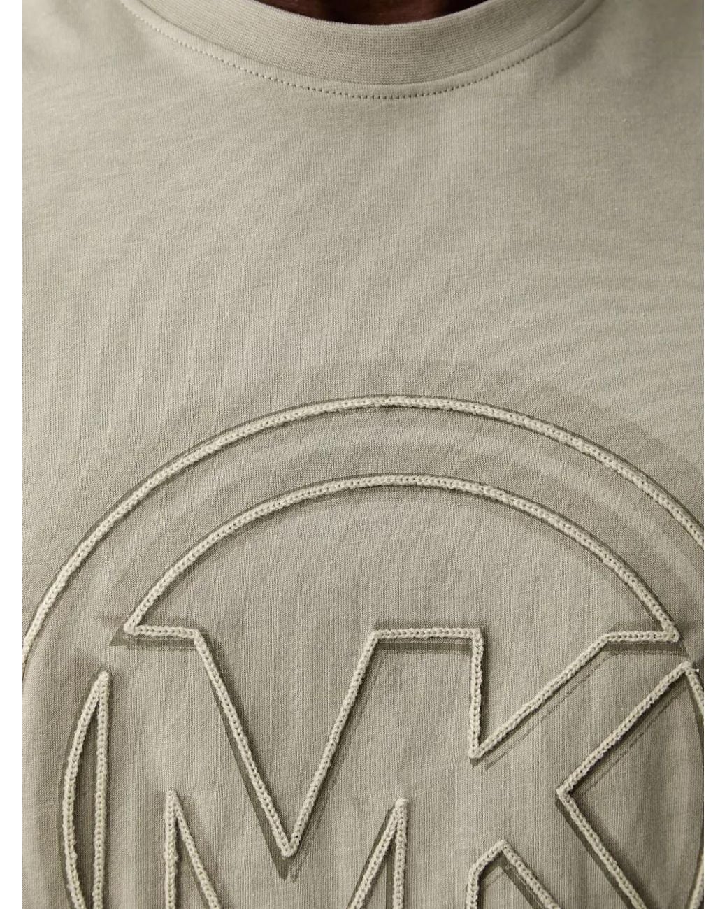 Michael Kors Natural Logo Charm Cotton Jersey T-Shirt for men