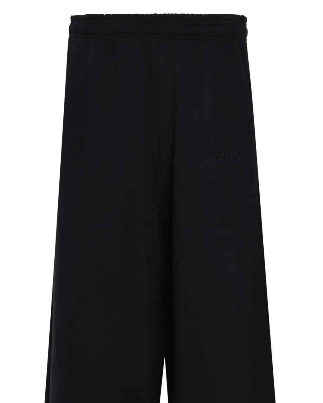 Vetements Black Wide Leg Sweatpants for men