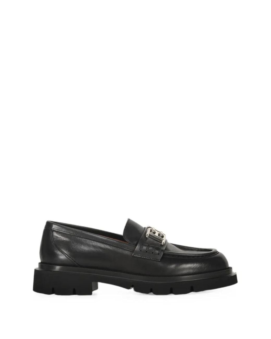 Bally Black Logo-Plaque Leather Loafers