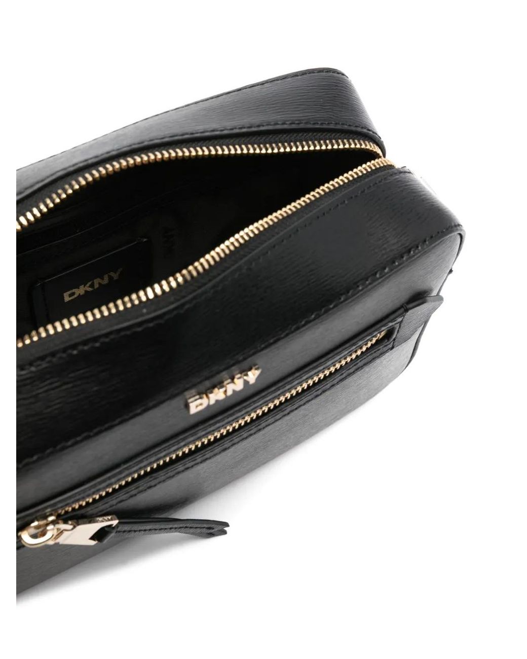 DKNY Black Logo-Lettering Cross Body Bag