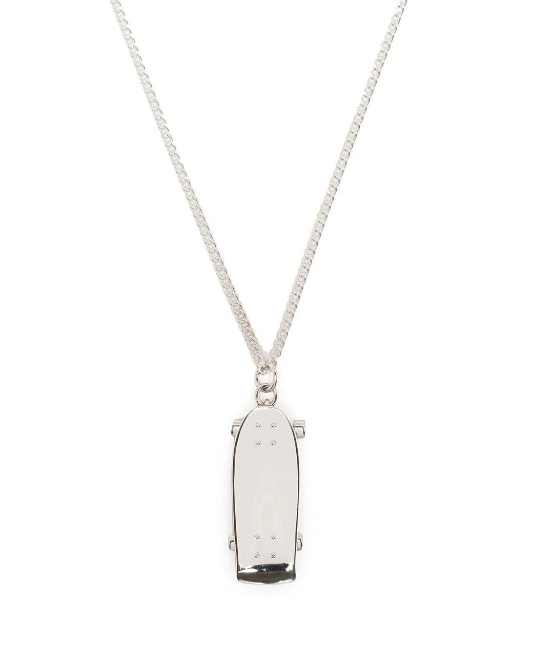 Ambush White Skate Pendant Necklace