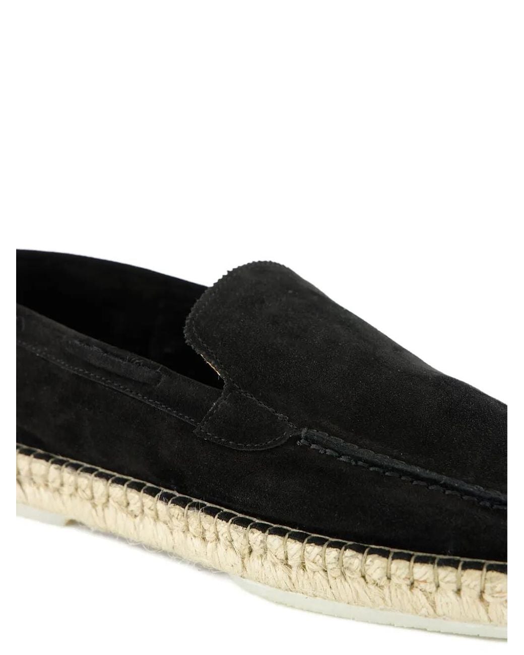 Aurélien Beachside Loafers Espadrilles Aus Wildleder in Black für Herren