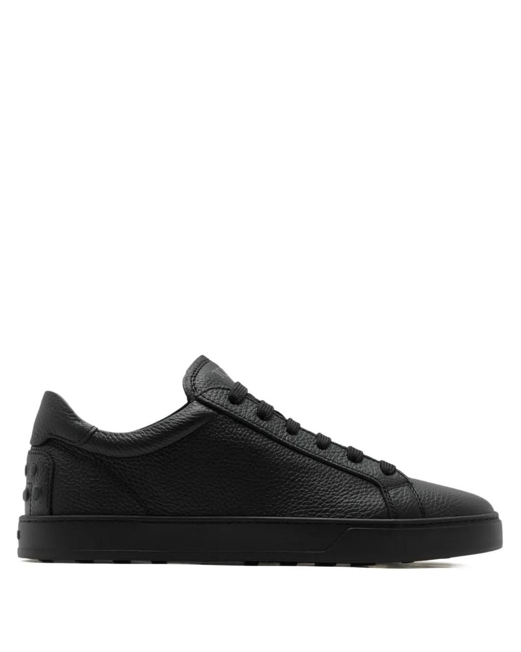 Tod's Black Pebbled Sneakers for men