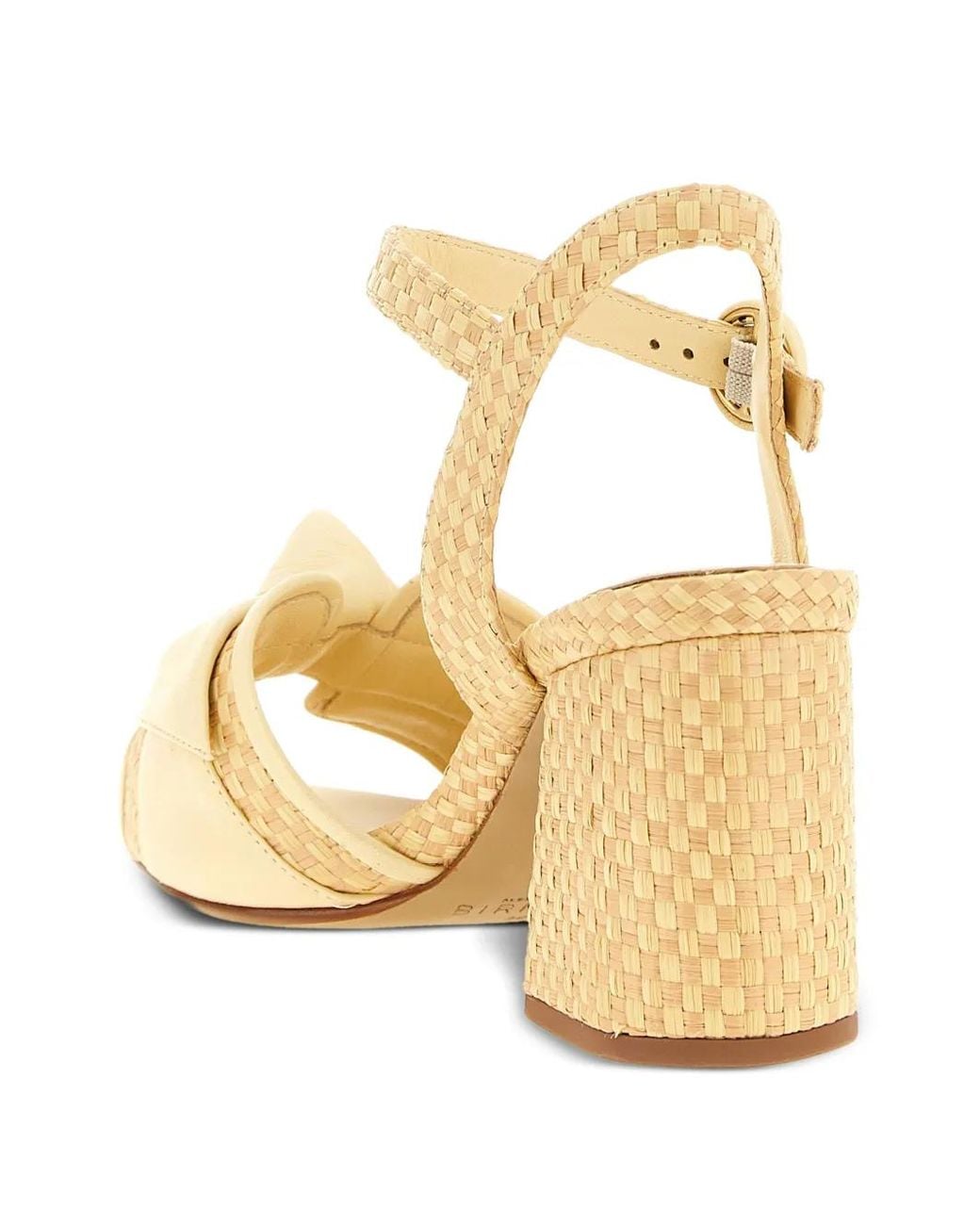 Alexandre Birman Metallic Knotted Woven Sandals