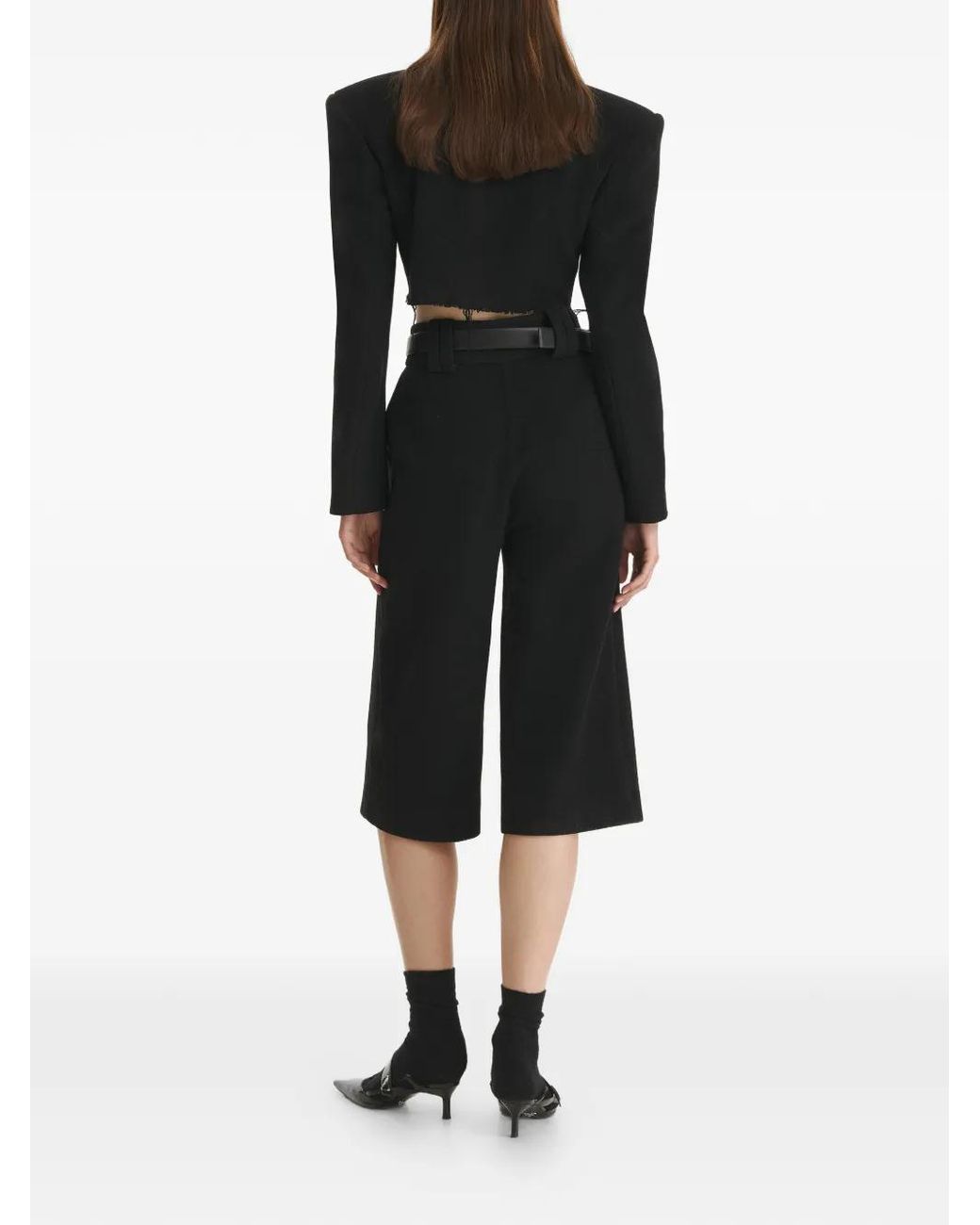 Vestiaire d'un Oiseau Libre Black Button-Up Trousers