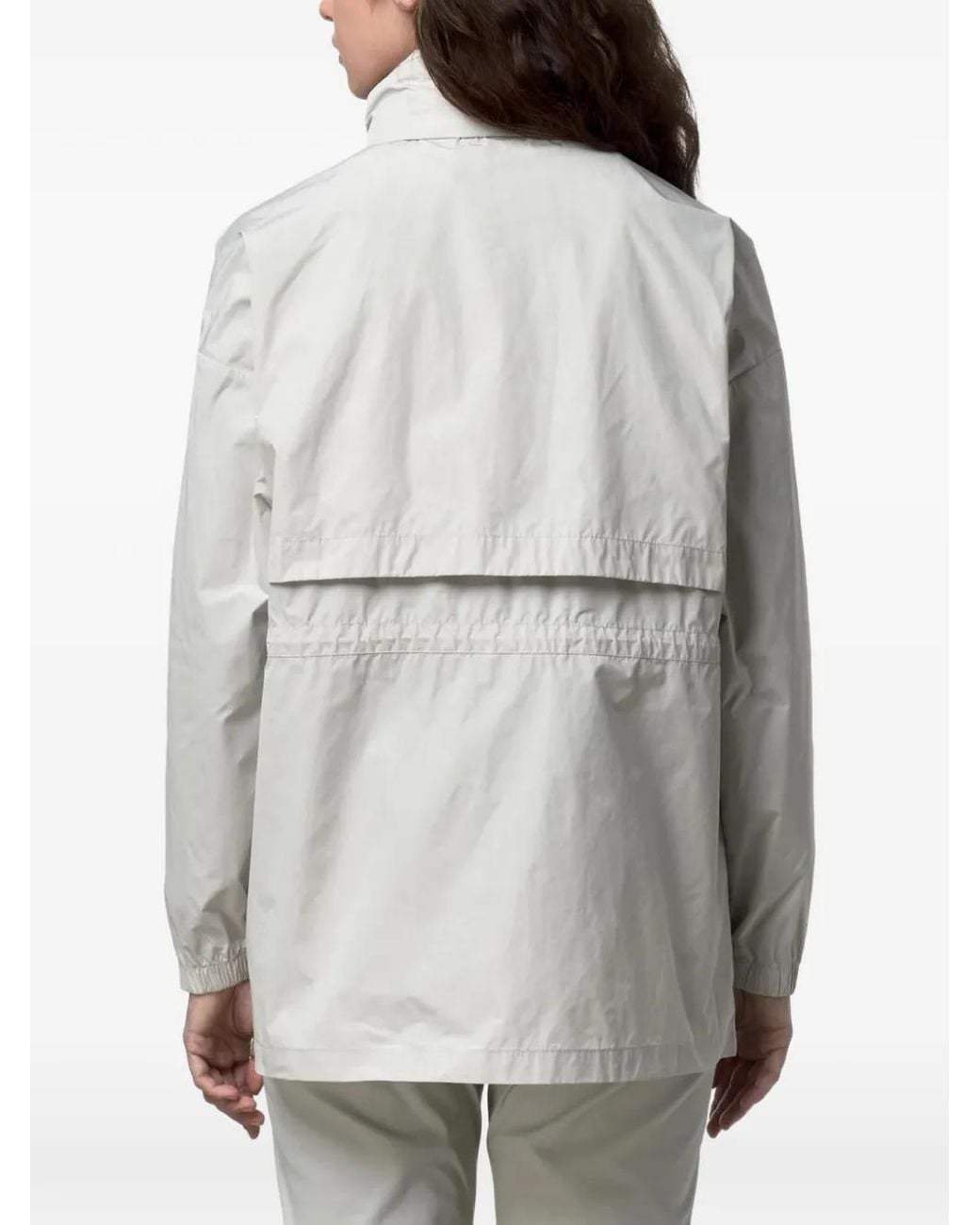 K-Way White Aubeline Memory Touch Jacket