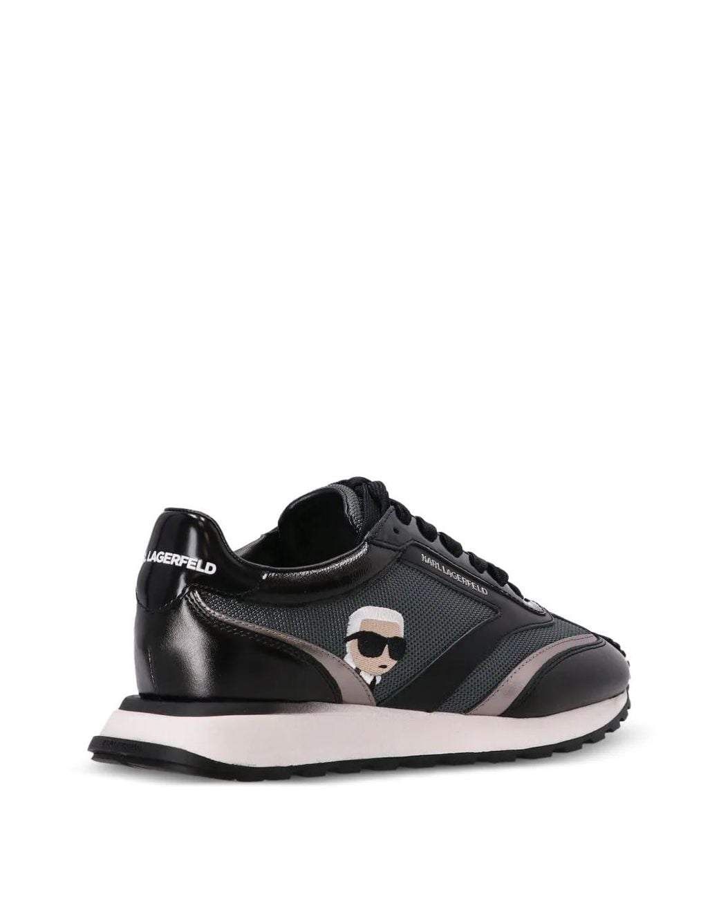 Karl Lagerfeld Black Nft Zone Logo-Detail Sneakers