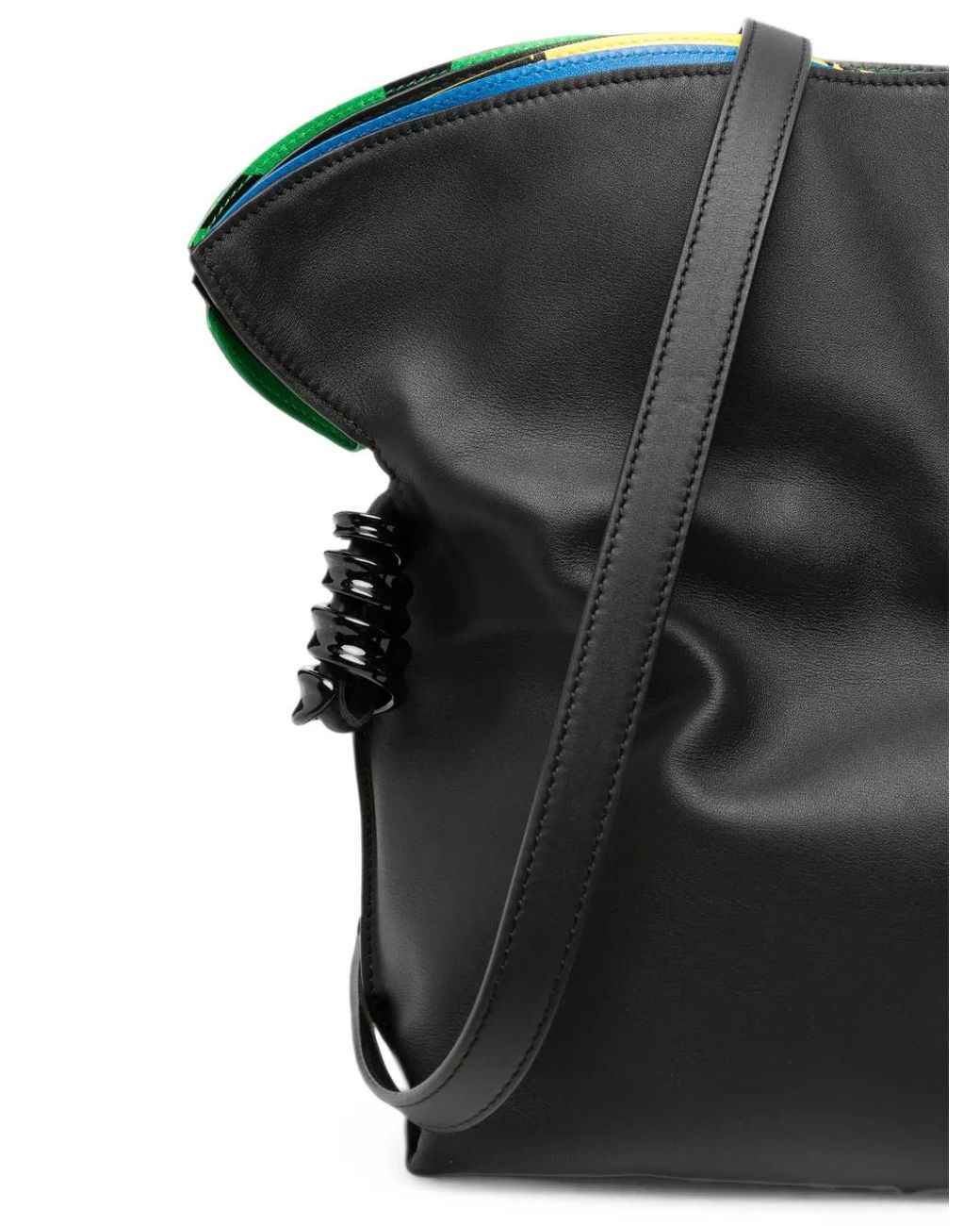 Loewe Black Medium Millefeuille Flamenco Clutch