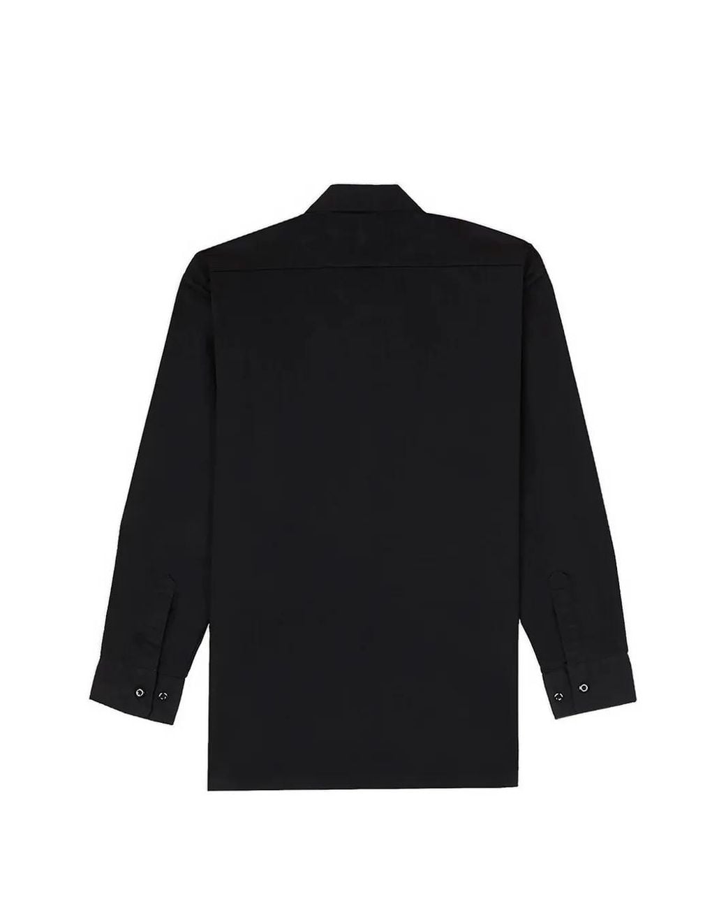 Dickies Blue Logo-Patch Long-Sleeve Work Shirt for men