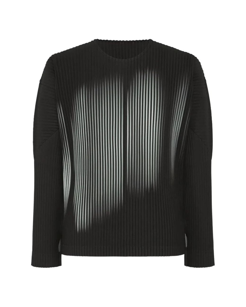 Homme Plissé Issey Miyake Black In The Shadow Pleated T-Shirt for men