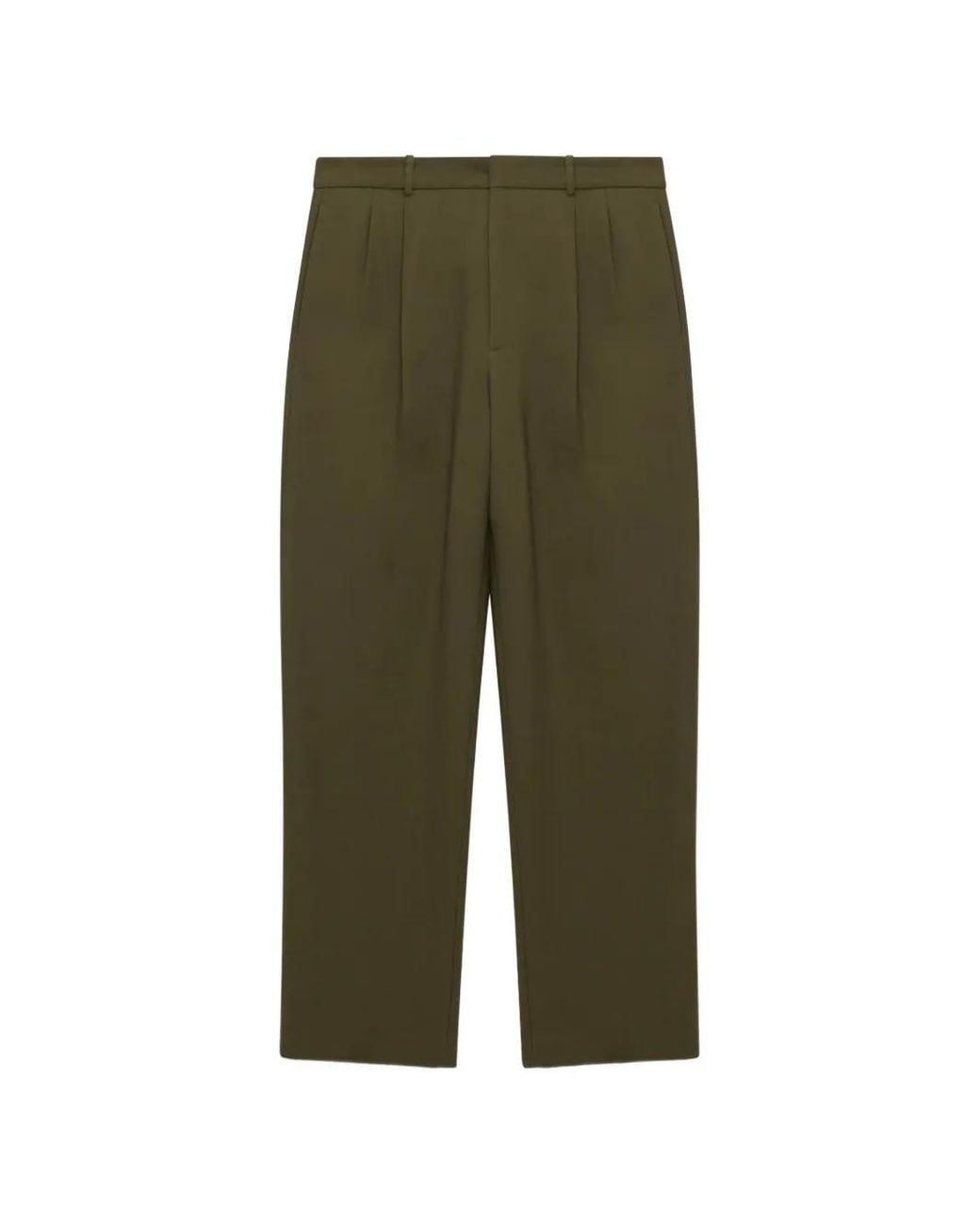 Jonathan Simkhai Green Julian Pleated Trousers for men