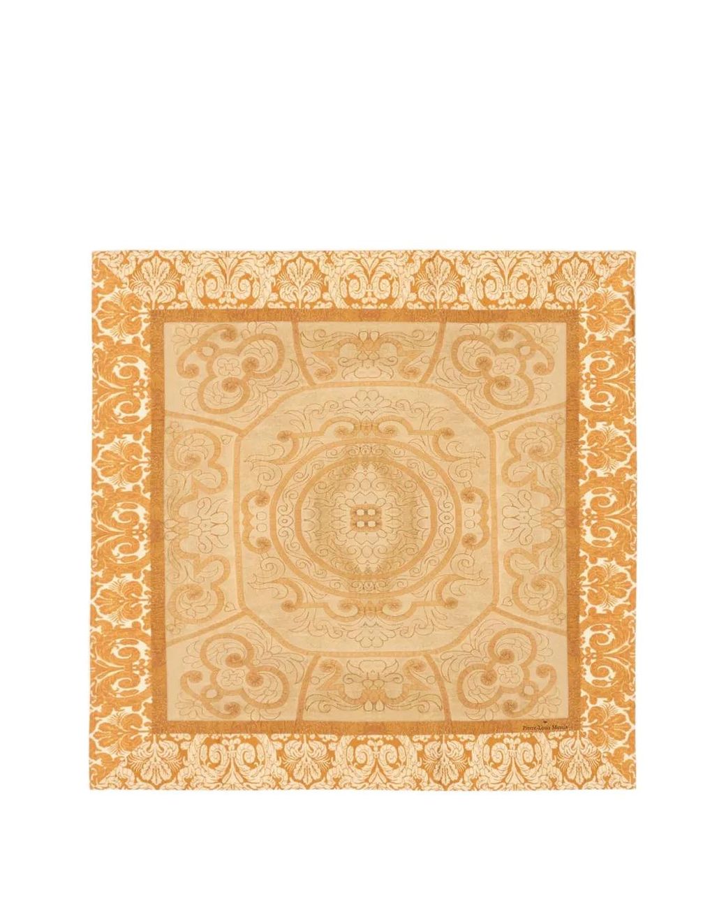 Pierre Louis Mascia Metallic Aloeuw Floral-Print Silk Scarf