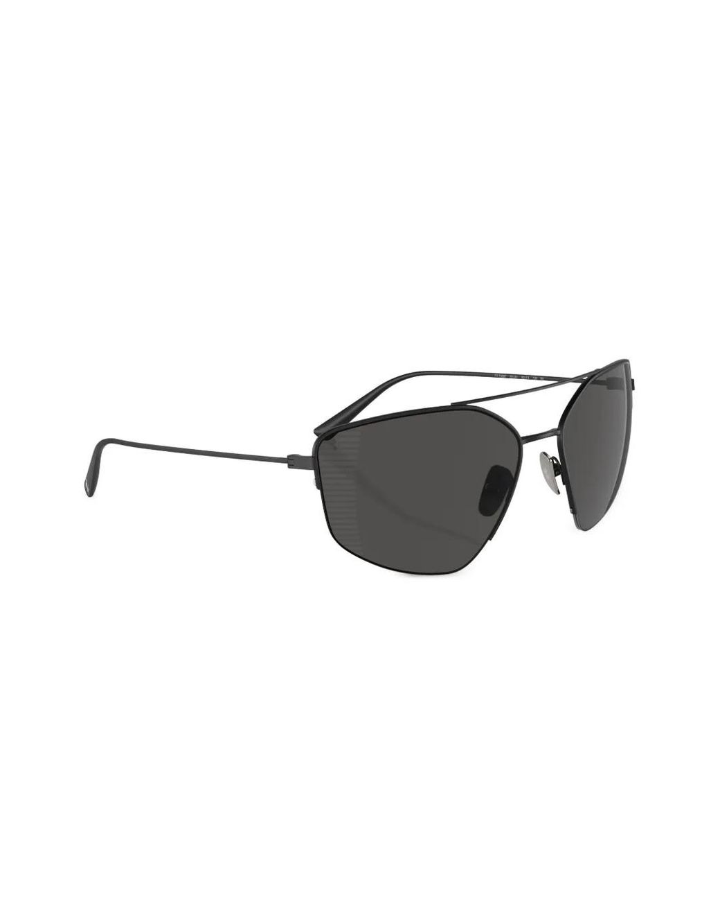 Ferrari Black Geometric-Frame Sunglasses for men