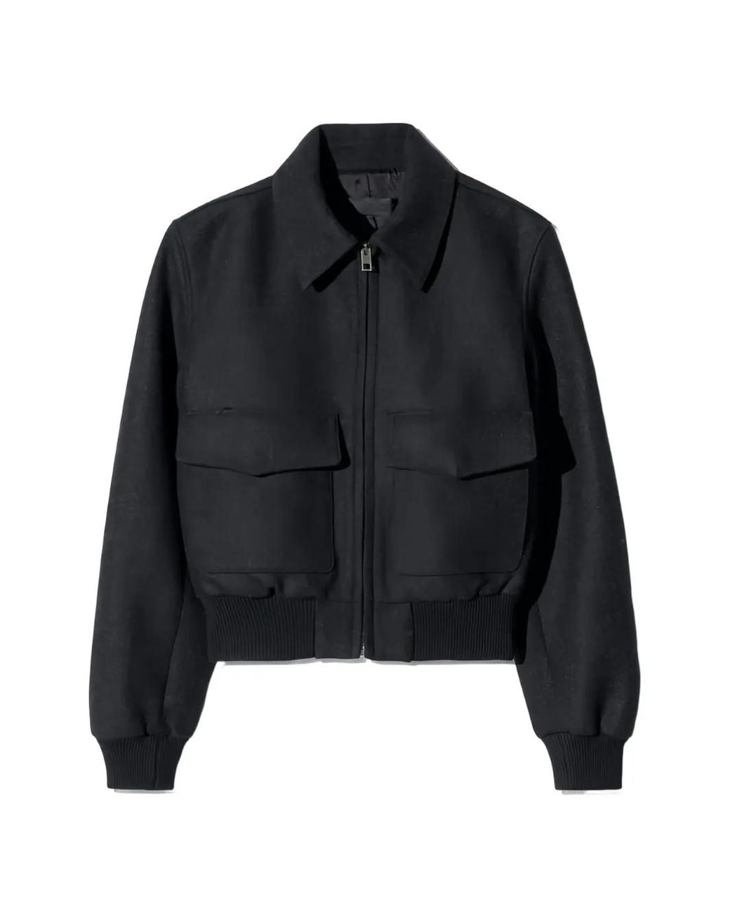 Nili Lotan Black Redley Bomber Jacket