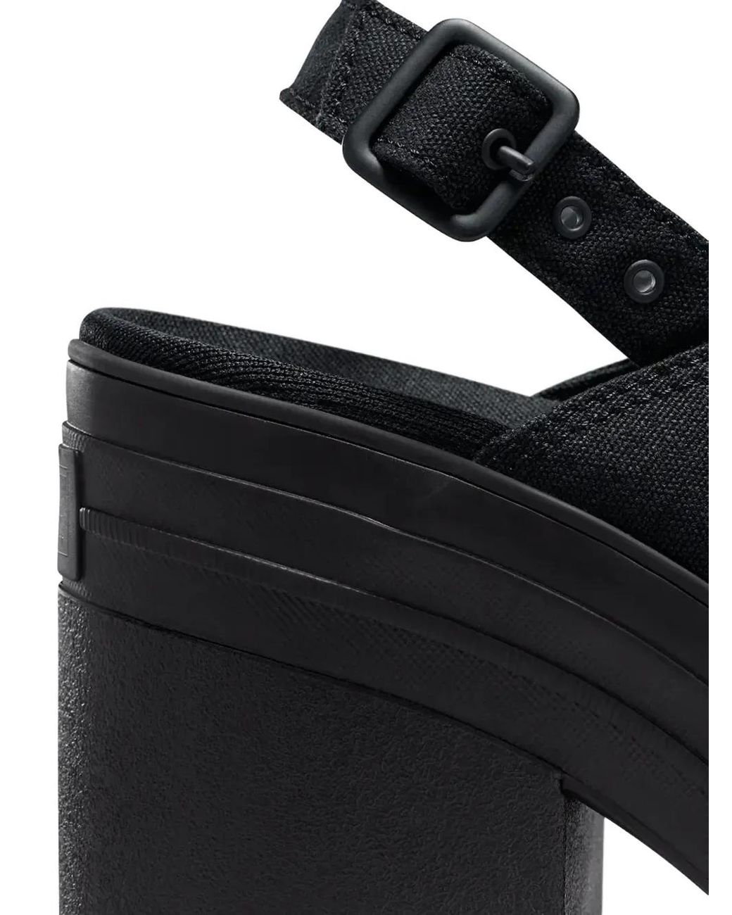Converse Black Chuck 70 De Luxe Slingback Heeled Sandals