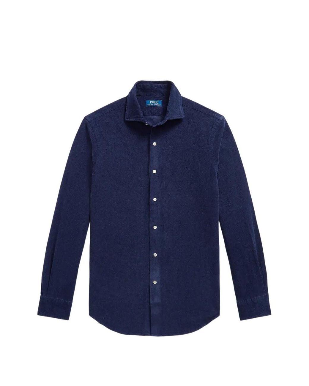 Polo Ralph Lauren Blue Custom Fit Stretch Corduroy Shirt for men