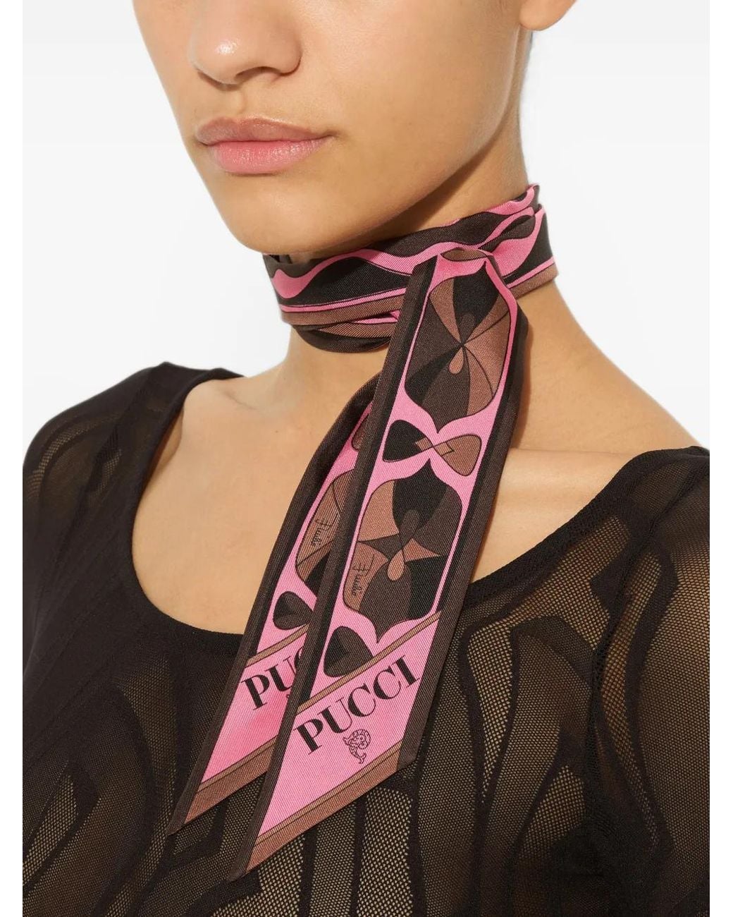 Emilio Pucci Multicolor Printed Foulard
