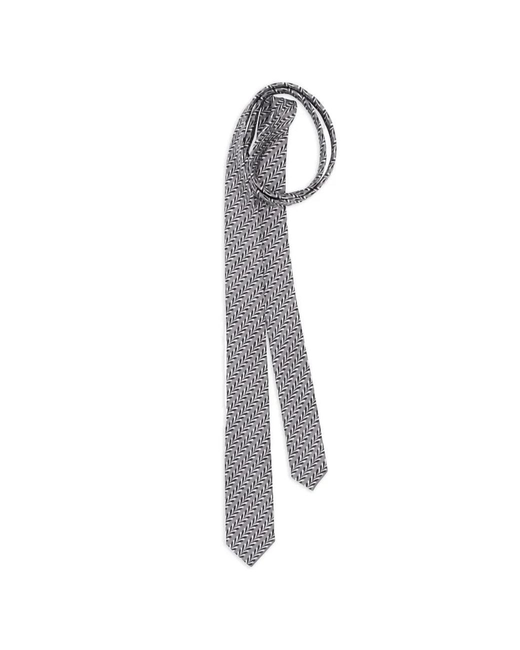 Prada Geometrische Krawatte in White für Herren