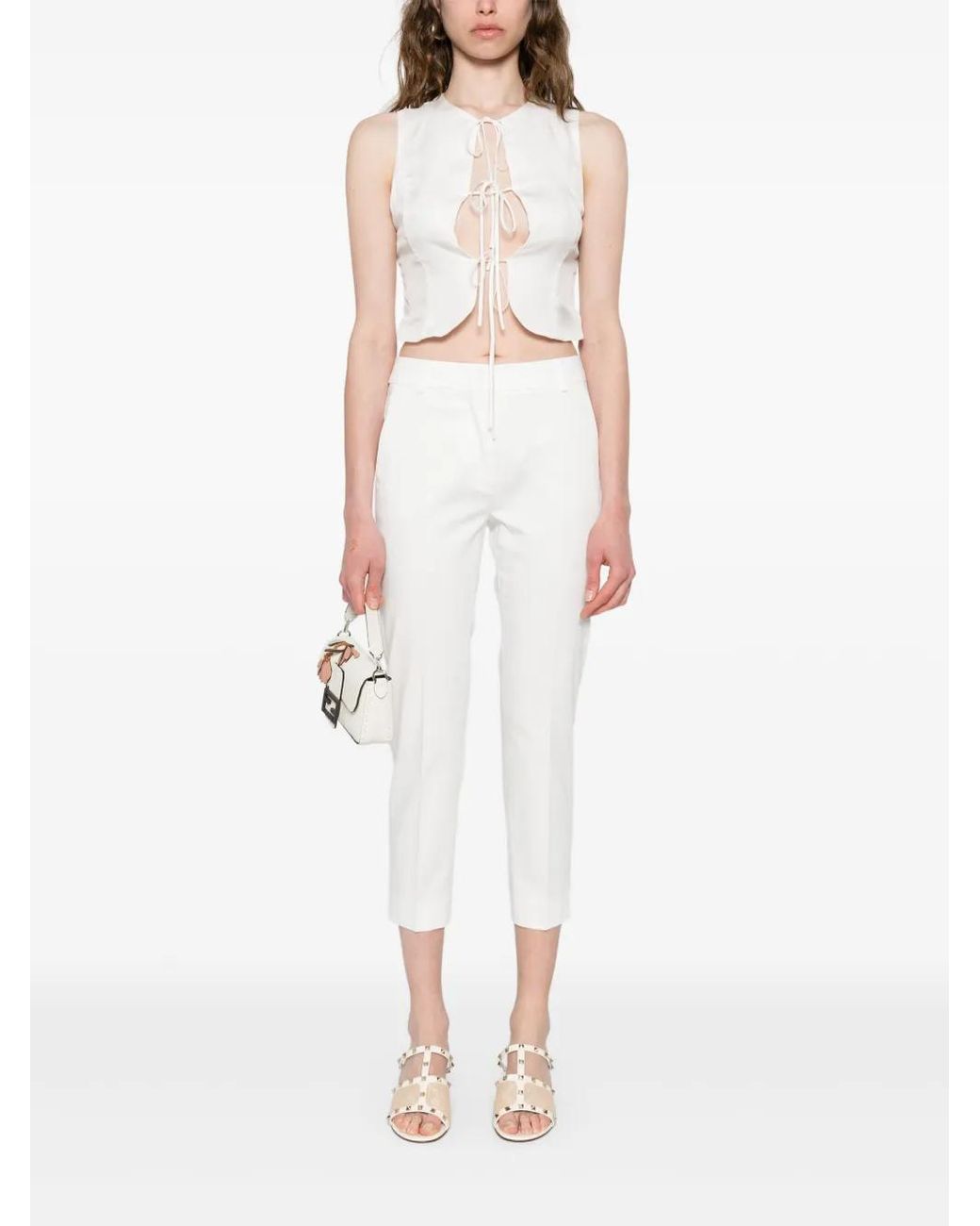 Max Mara White Cecco Trousers