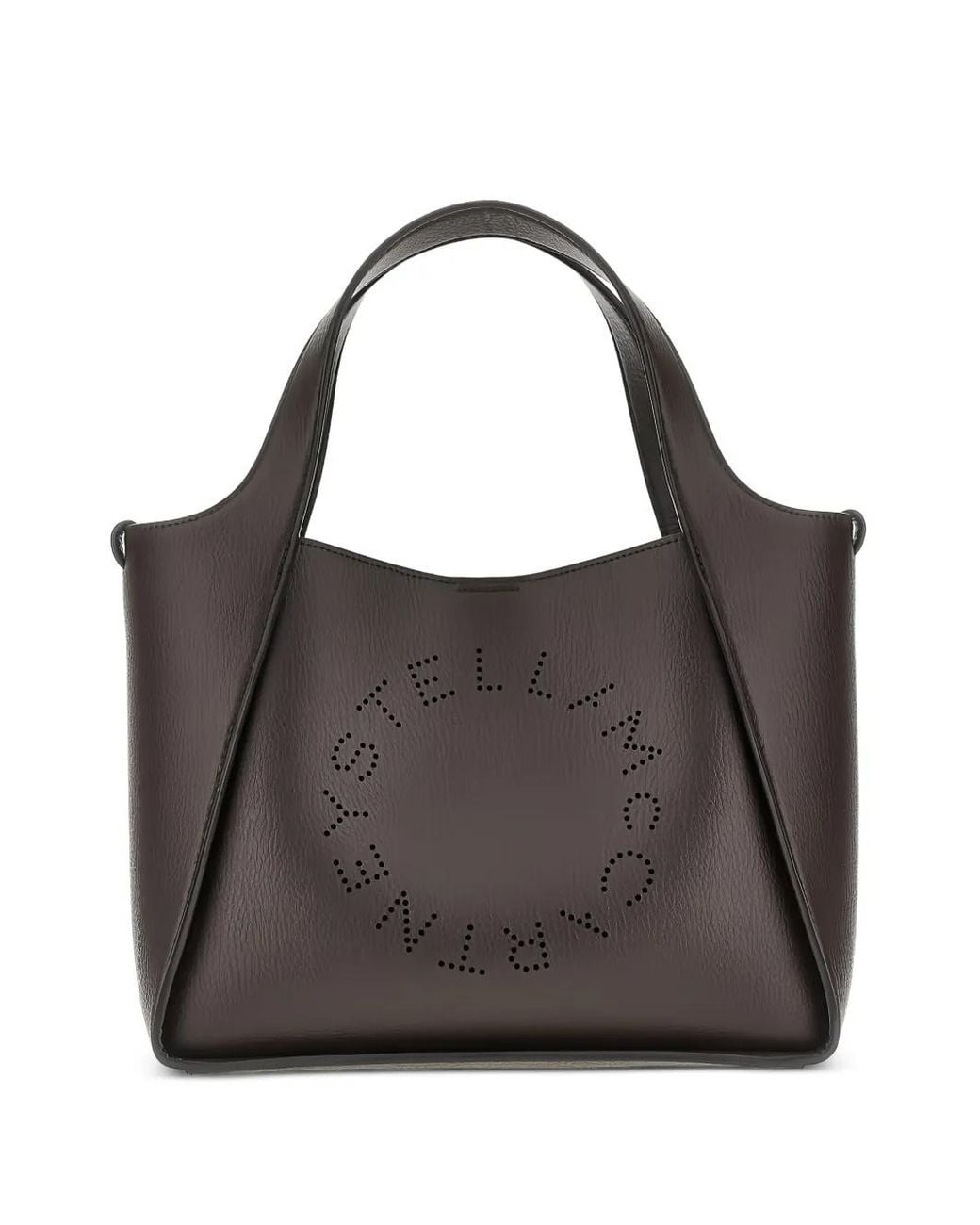 Stella McCartney Brown Logo Crossbody Tote Bag