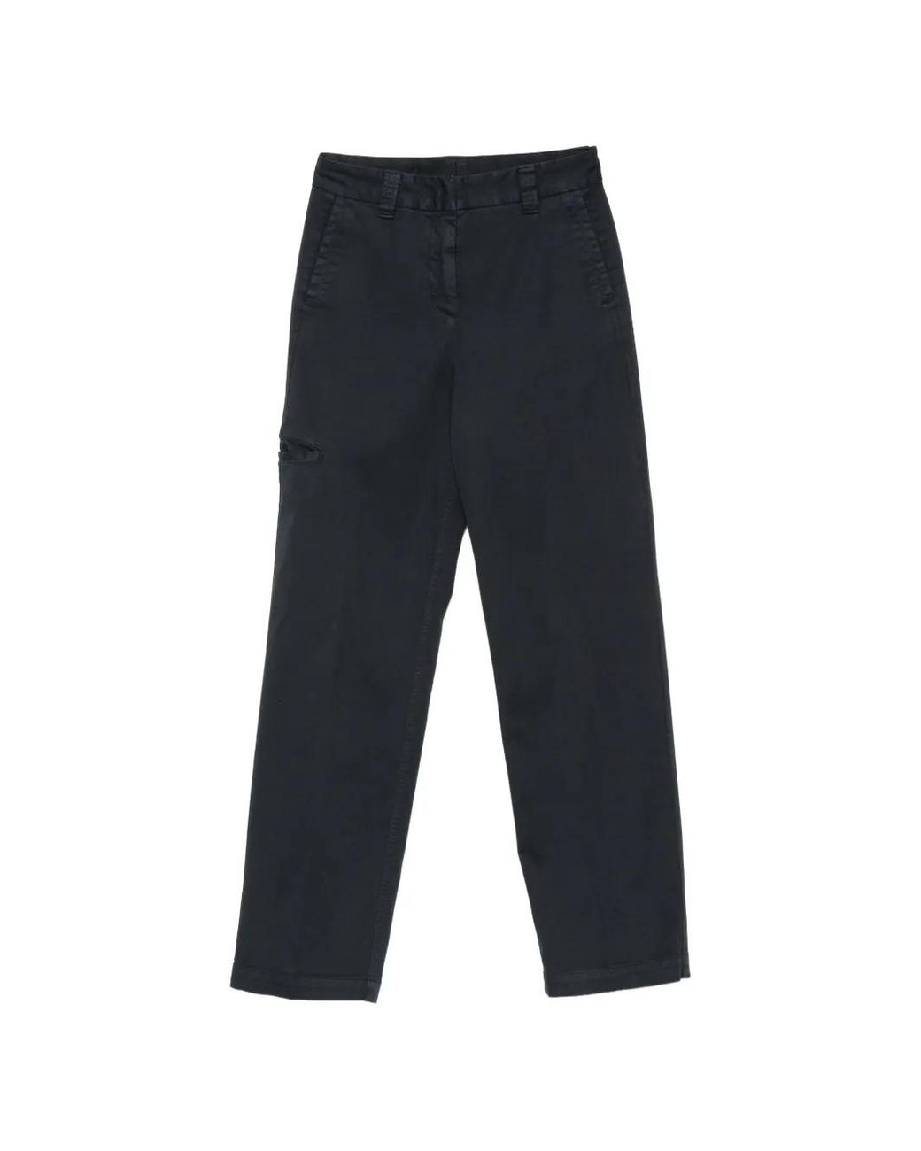 Aspesi Blue Straight-Leg Chino Trousers