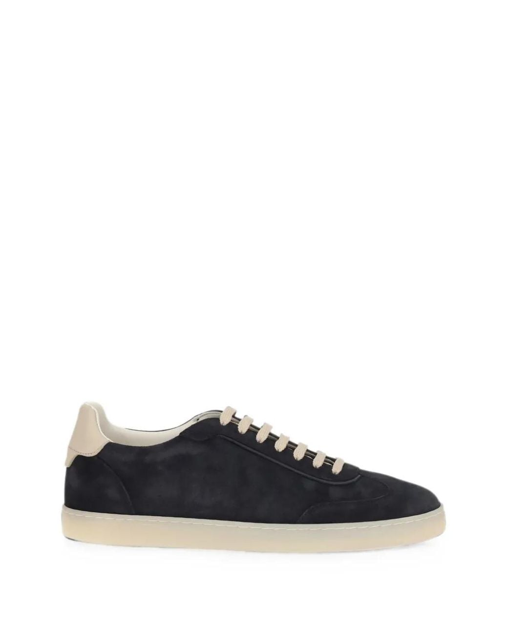 Brunello Cucinelli Black Suede Sneakers for men
